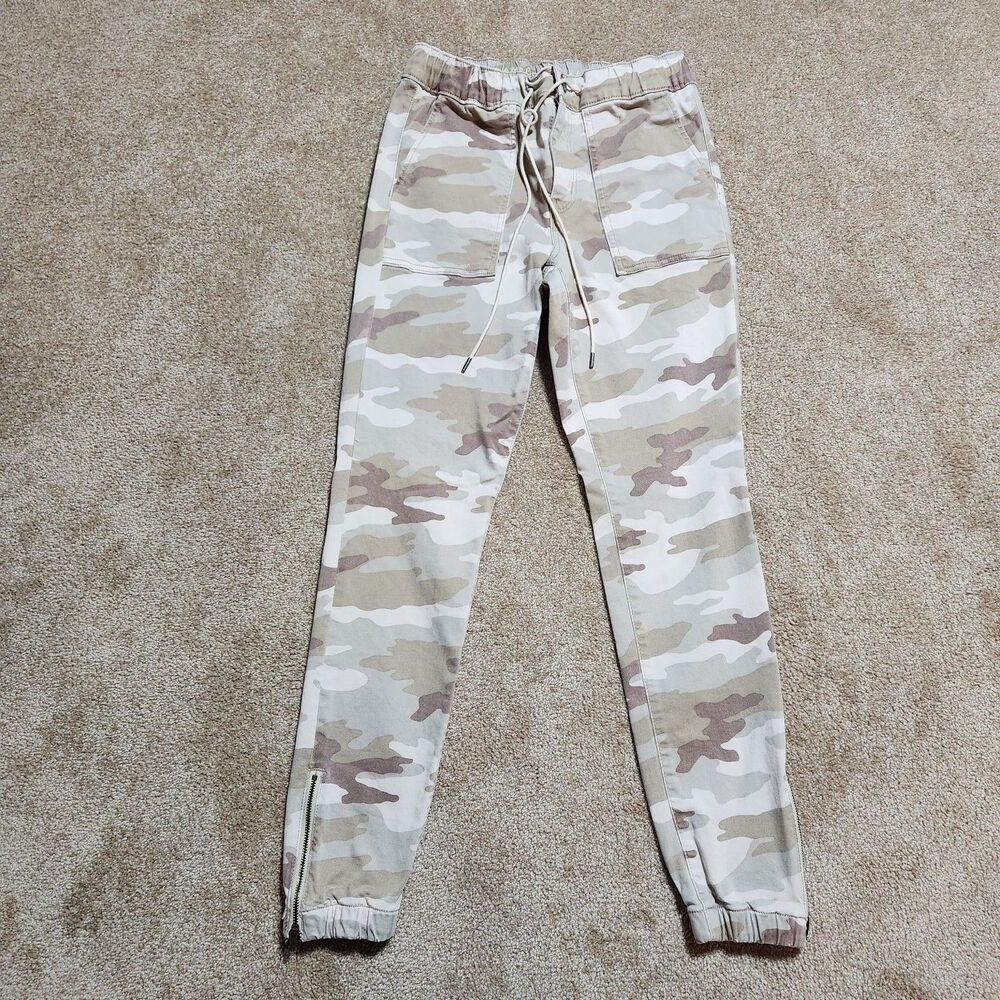 American Eagle Women 4 Camo Mid Rise Ankle Zip Jogger Jeans